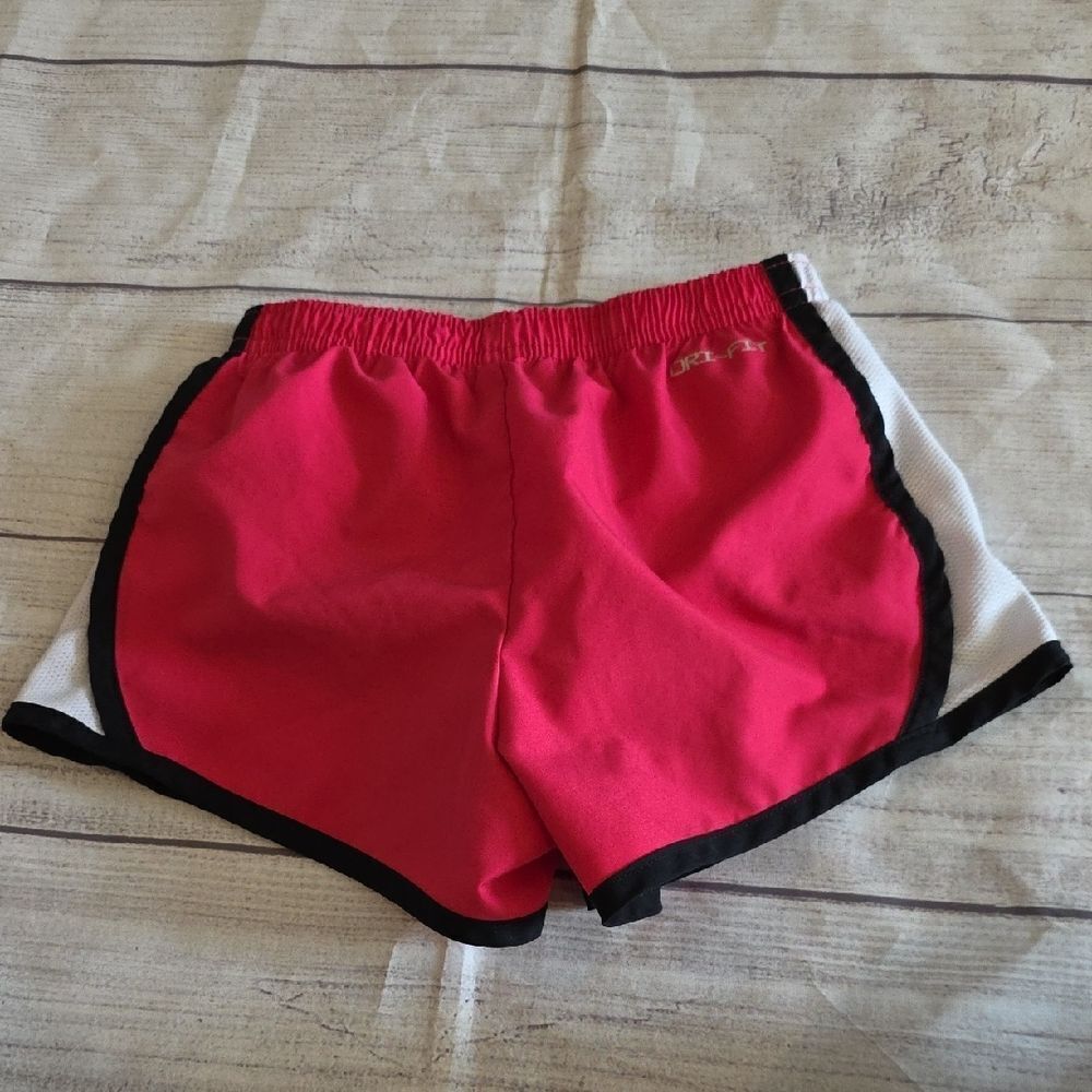 Red Athletic Shorts with Swoosh Logo - Picture 6 of 6